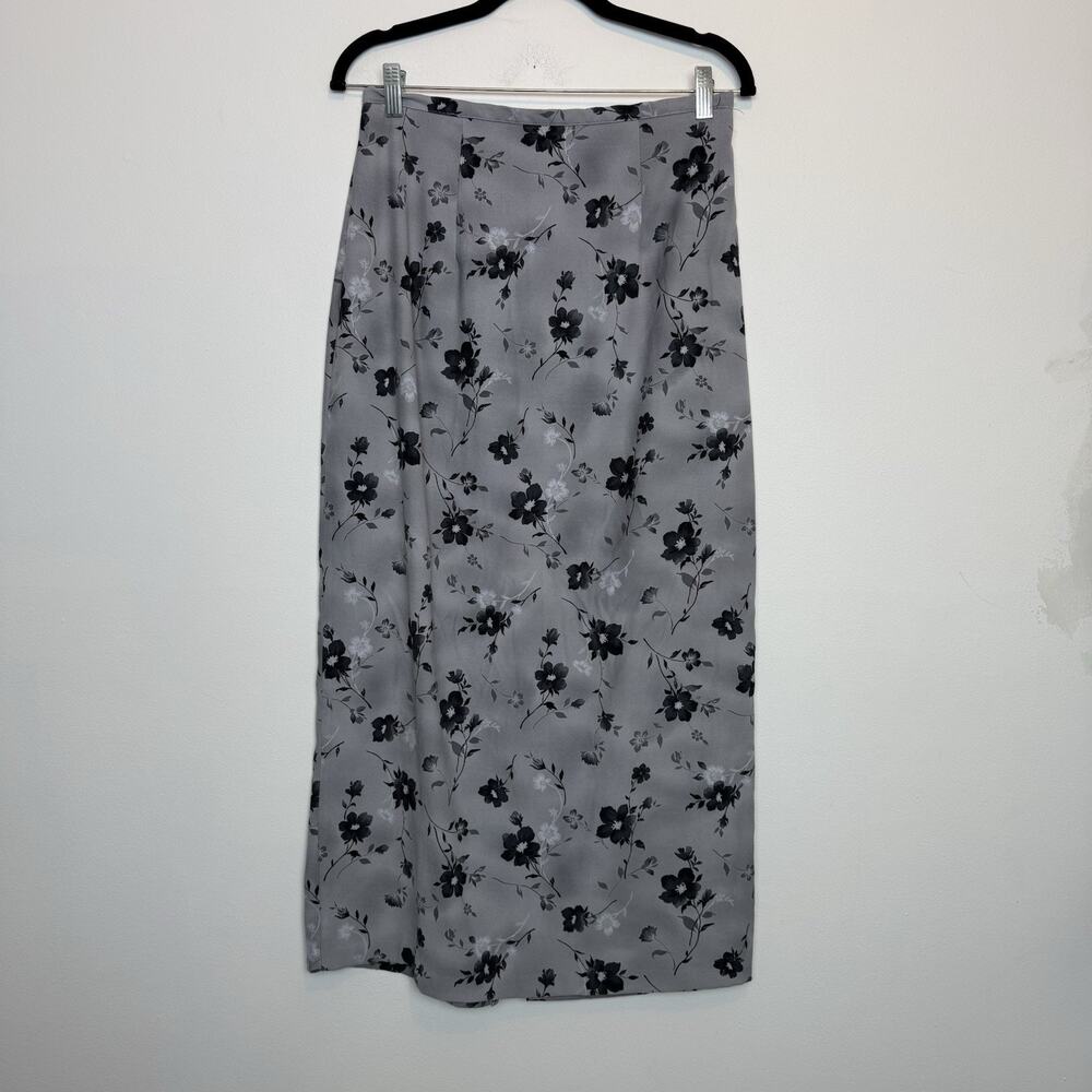 Vintage 90s We Too floral whimsygoth maxi skirt floral pattern witchy sz MD